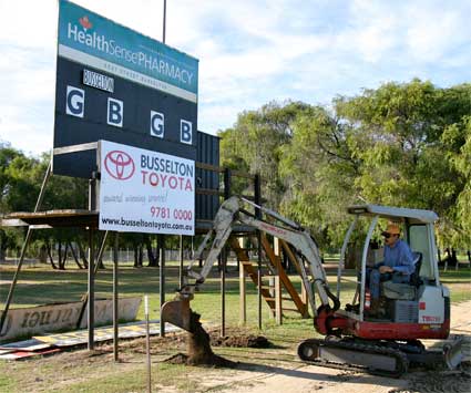 Paving the way for lights at Busselton