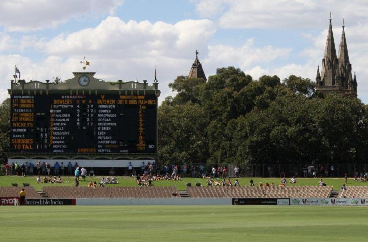 Adelaide OVal scoreboard