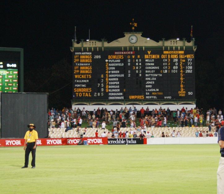 Adelaide Oval scoreboard