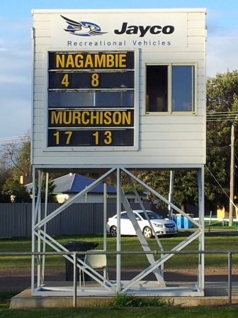 Nagambie new scoreboard