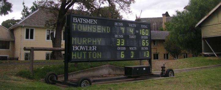 Melbourne University scoreboard