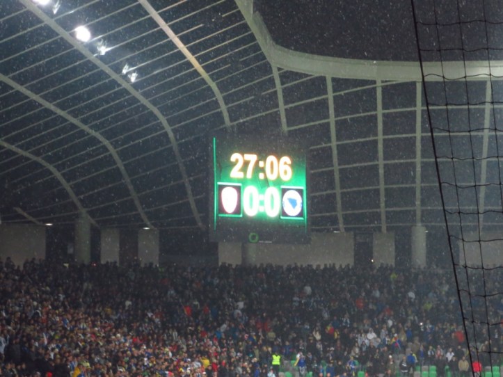 Stožice Stadium scoreboard
