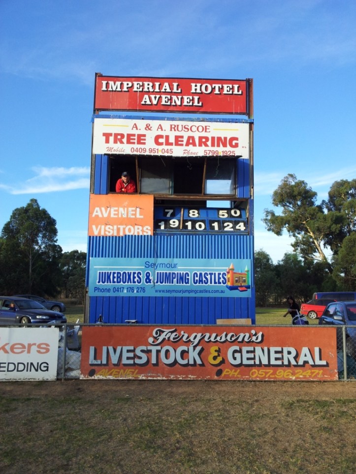 Avenel scoreboard