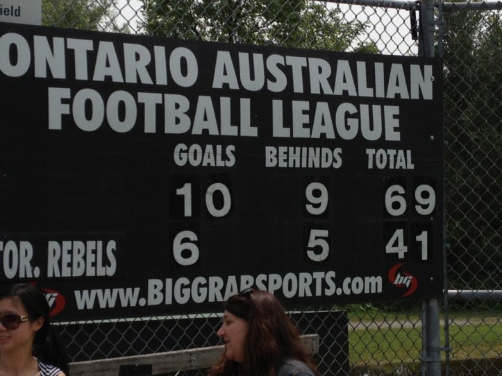 Ontario scoreboard