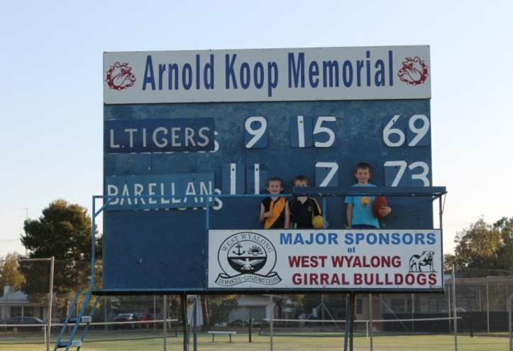 West Wyalong scoreboard