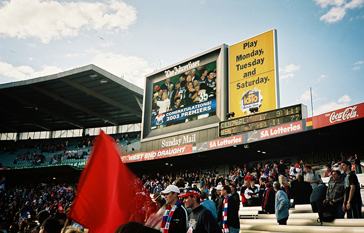 AAMI Stadium scoreboard 2003