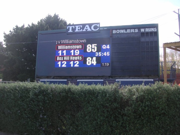 North Port scoreboard