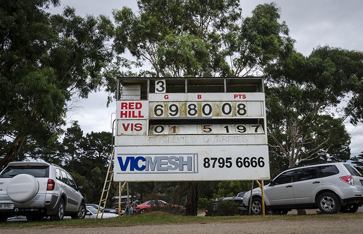 Red Hill scoreboard