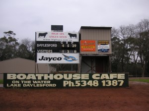 Daylesford scoreboard
