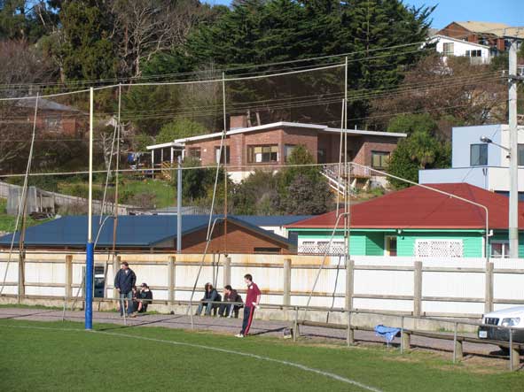 Note not only the netting but the protection on the house over the road. Photo by Bill Walker.