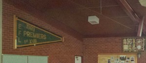 Photo taken from other side of the hall, through the windows!