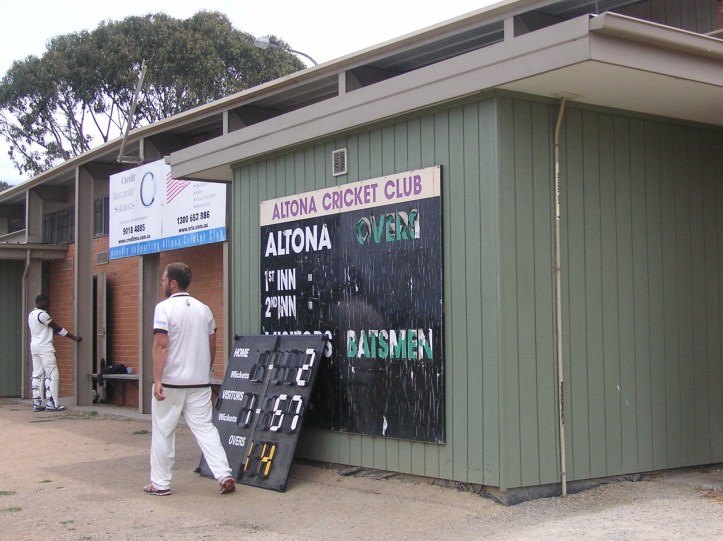Time for the scorer to pad up.