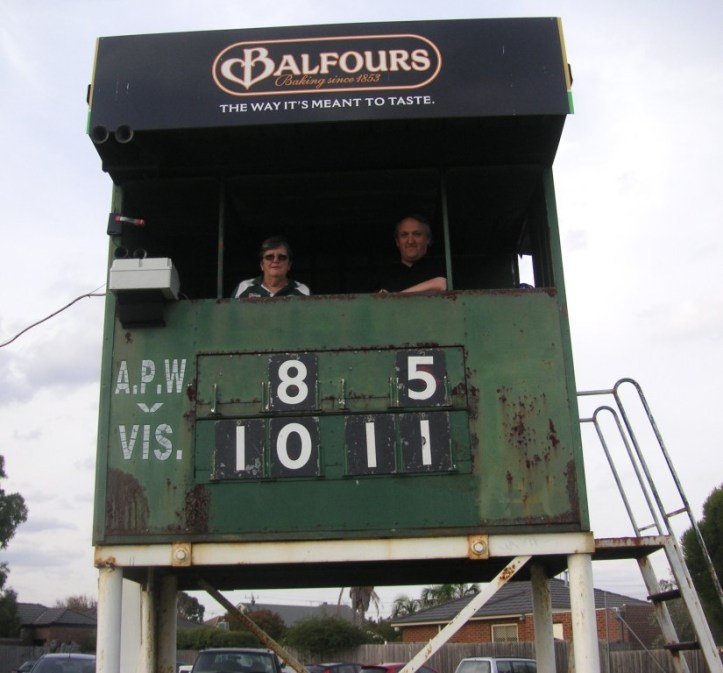 Airpoert West's Maureen Murphy (left) with Keilor colleague David.