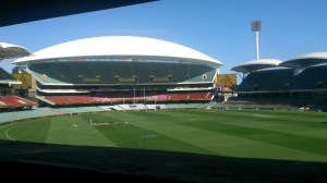 View from inside the scoreboard.