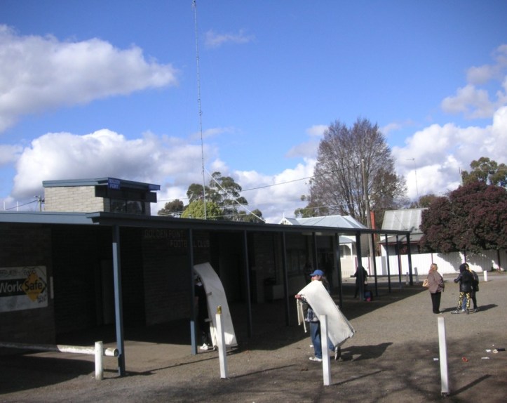 Packing away the goalpost padding. Where would we be without volunteers?