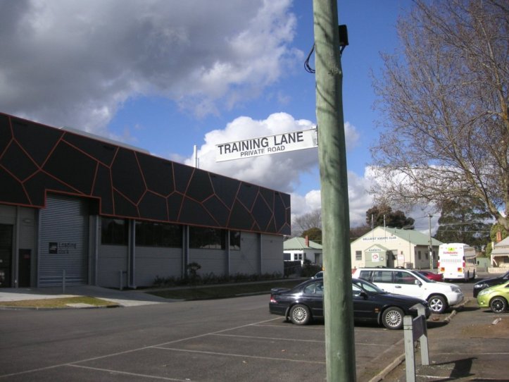 Training Lane, in the Golden Point car park.