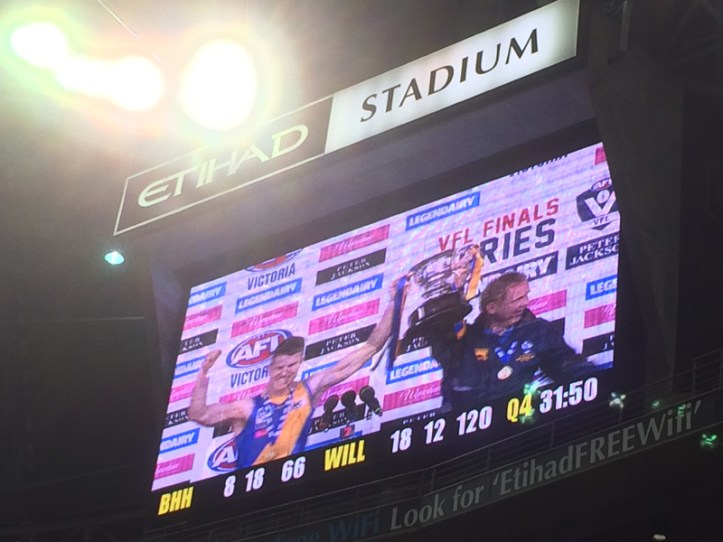 Williamstown captain Ben Jolley and coach Andy Collins.