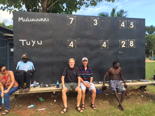 Half-time. Photo courtesy of Phil Young. (Bearded whitefella).