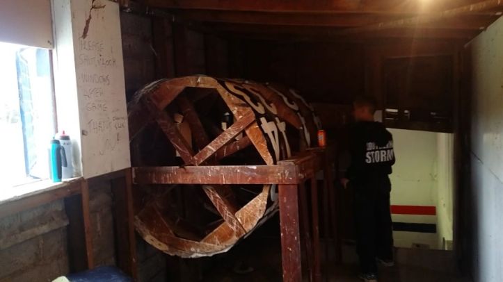 Big job, turning those wheels.