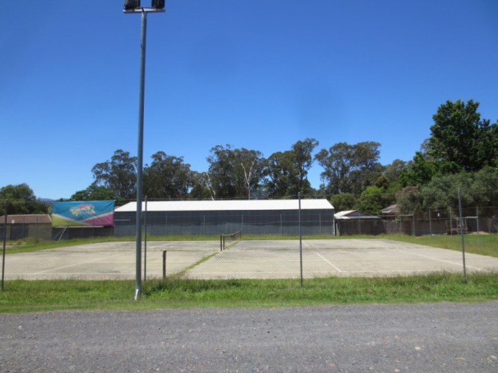 Alas, no lawn courts at Whitfield.